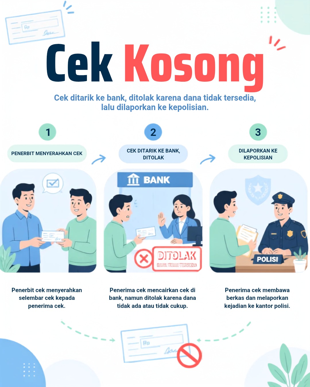 TUDUHAN PENIPUAN ATAS CEK KOSONG